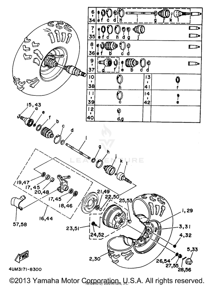 Front Wheel Schematic