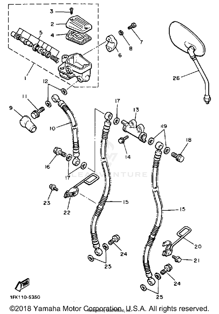 Front Master Cylinder 1 Schematic