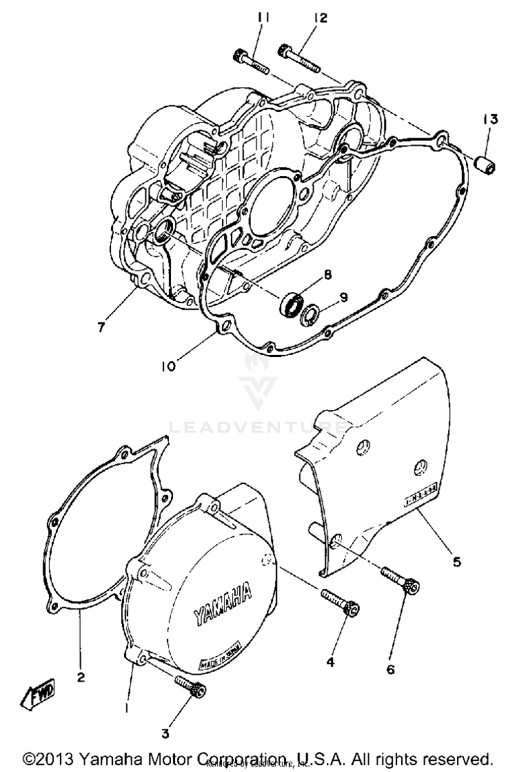 Crankcase Cover Schematic