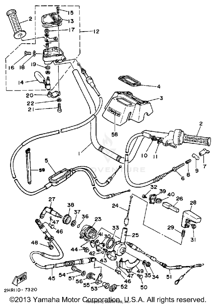 Handlebar Cable Schematic