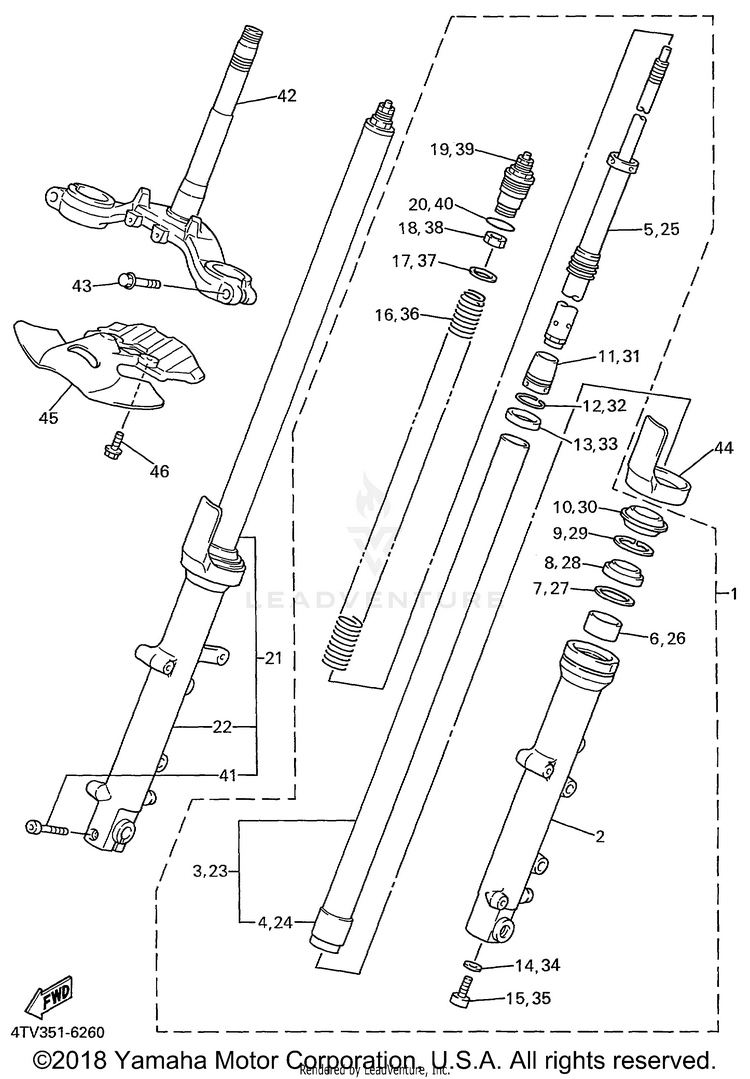 Front Fork Schematic