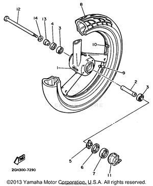 Front Wheel Schematic
