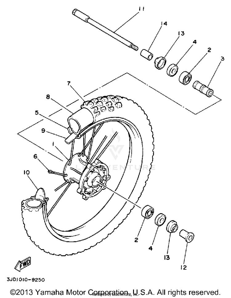 Front Wheel Schematic