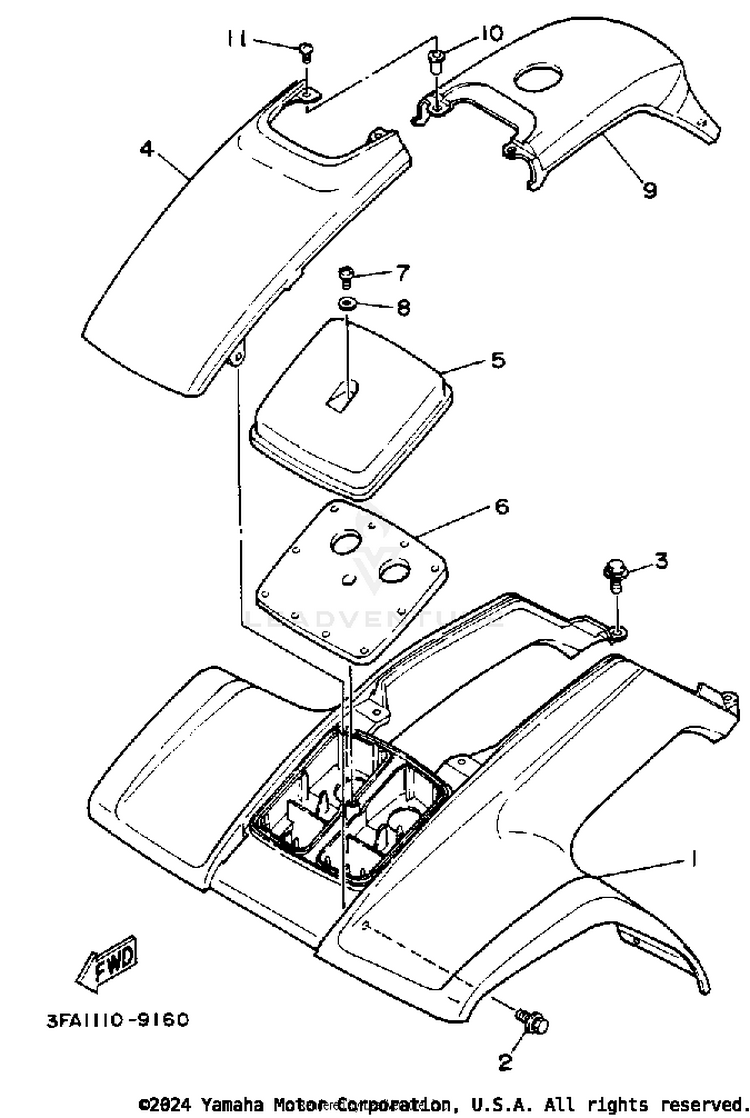 Front Fender Schematic