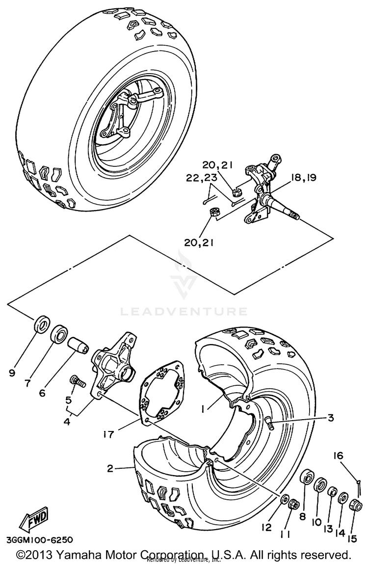 Front Wheel Schematic