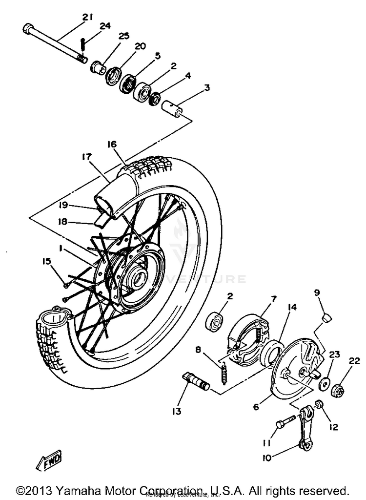 Front Wheel Schematic