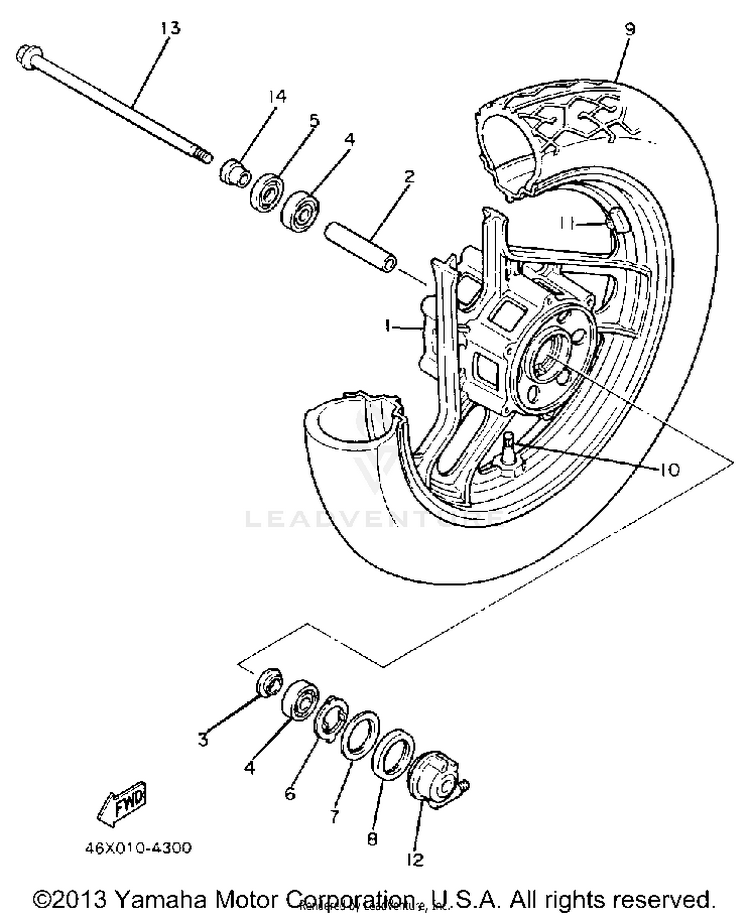 Front Wheel Schematic