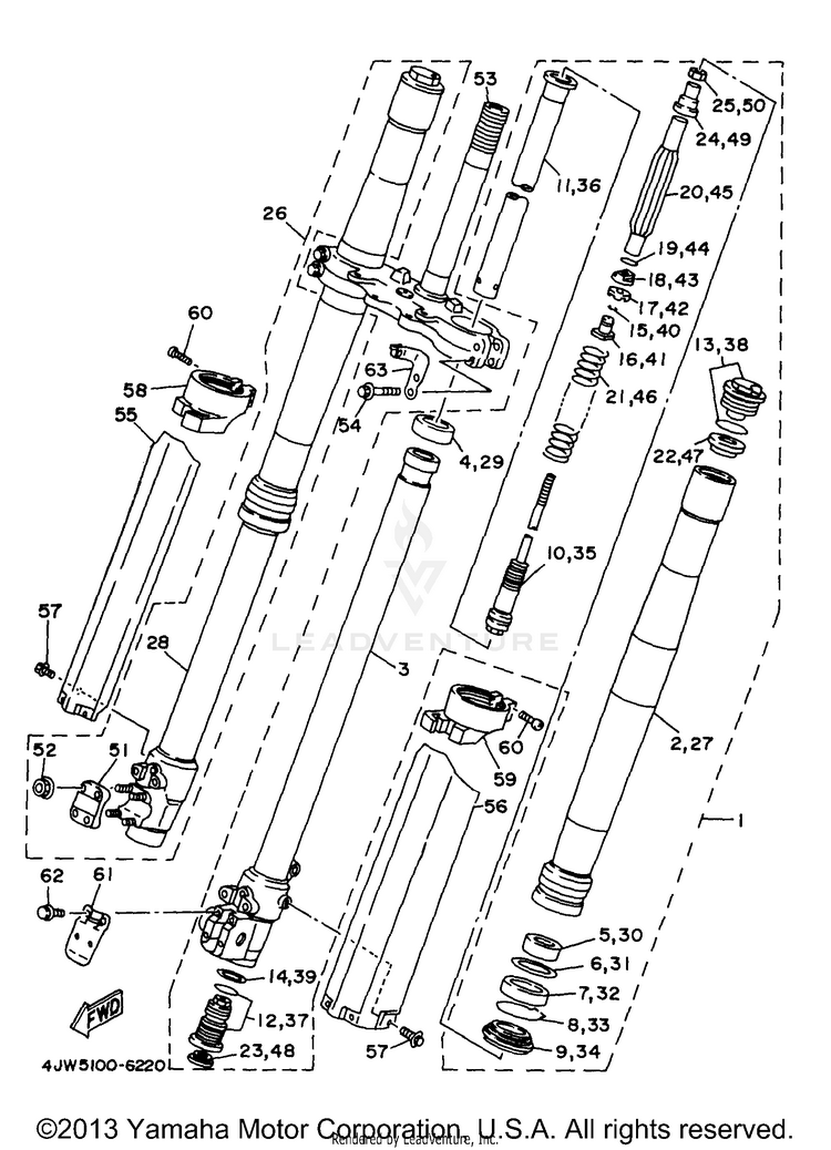 Front Fork Schematic
