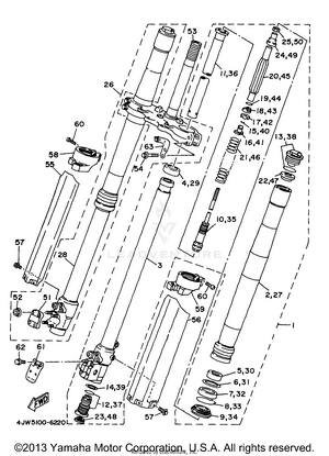 Front Fork Schematic