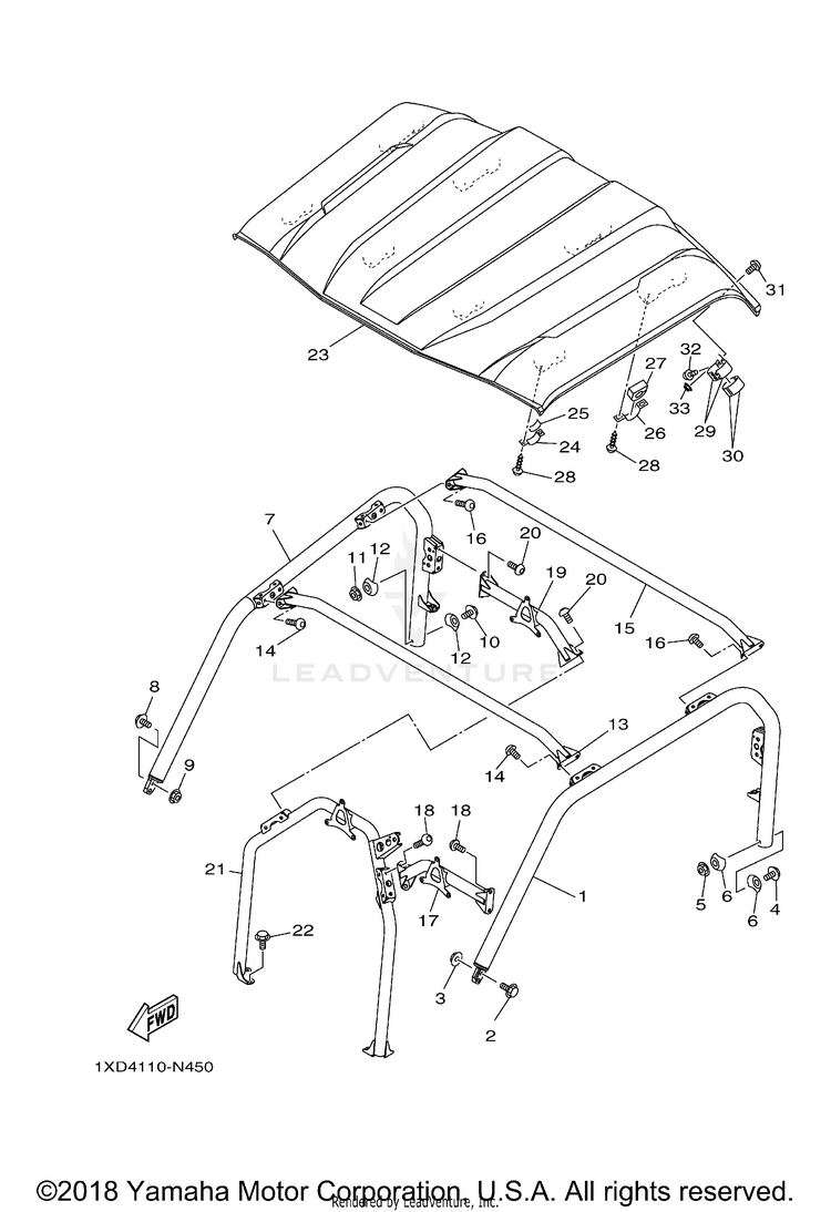Guard 2 VIKING 700 HUNTER - YXM700DHEH - 2014 Schematic