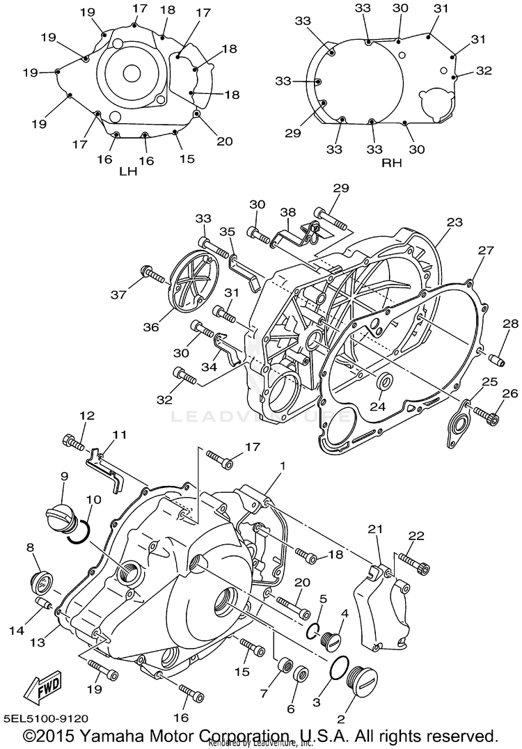 Crankcase Cover 1 Schematic