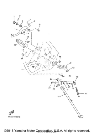 Stand Footrest Schematic