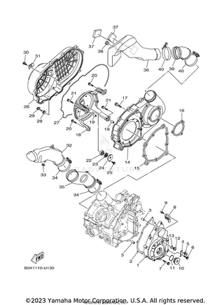Crankcase Cover 1 Schematic