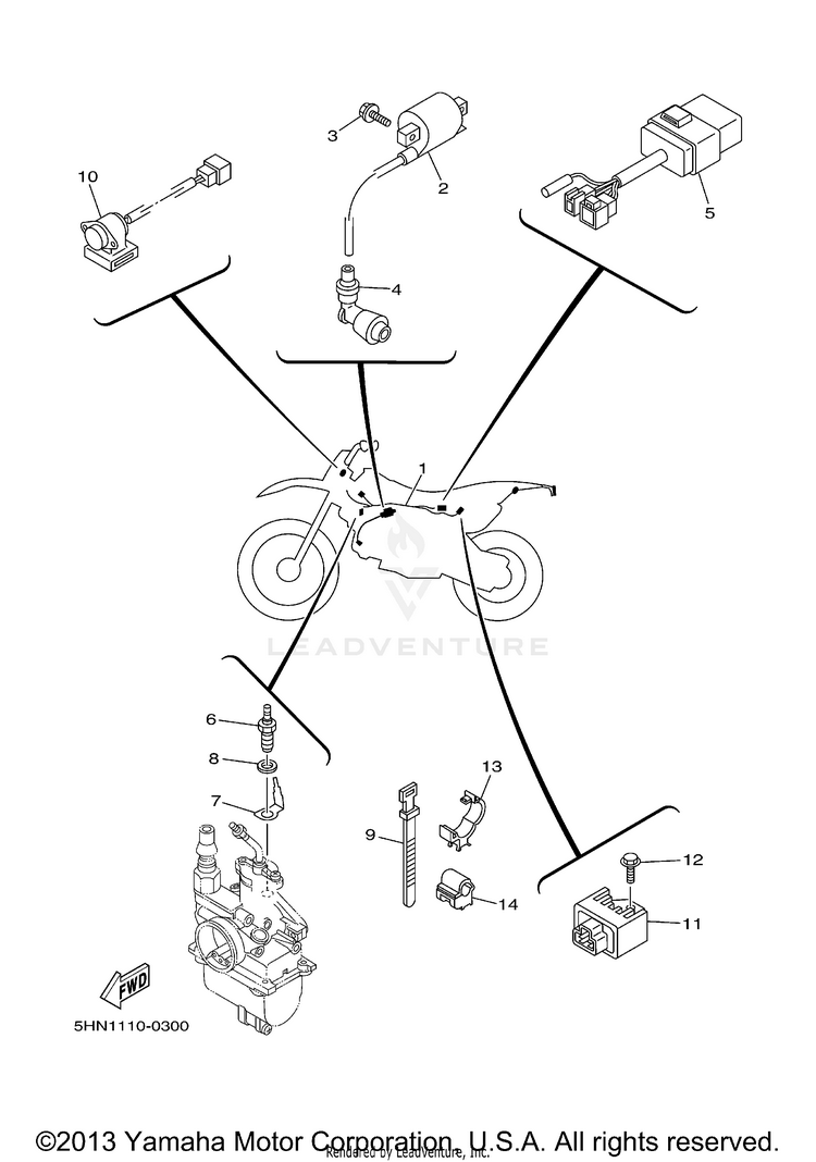 Electrical 1 OFF-ROAD - TT90RMC - 2000 Schematic
