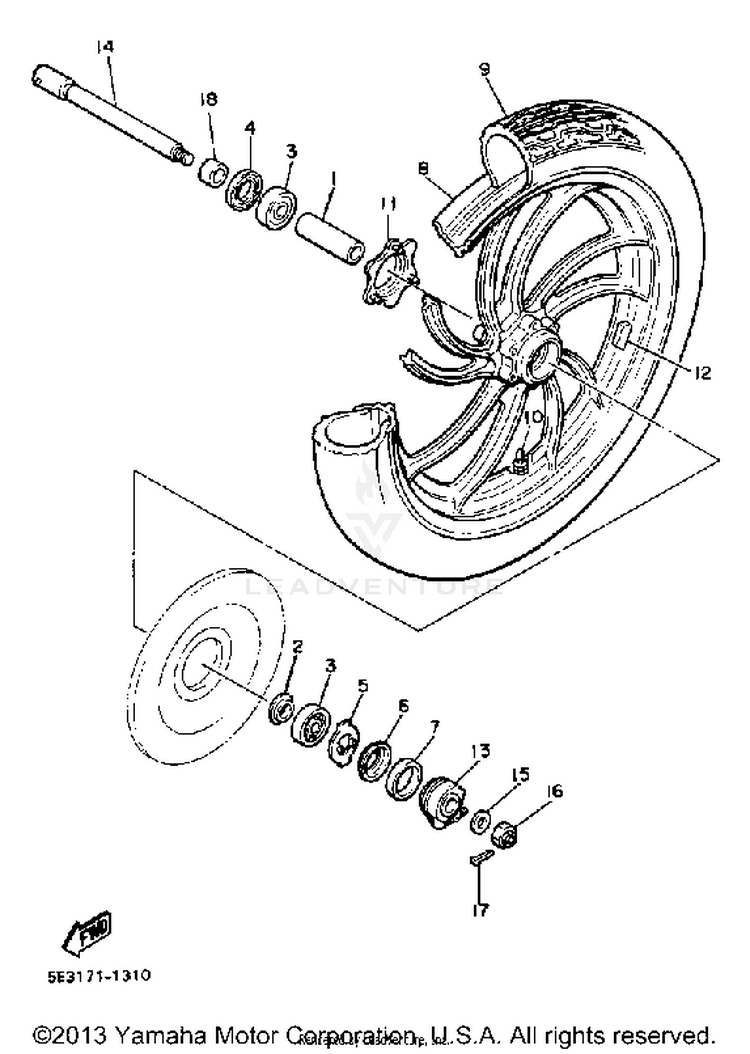 Front Wheel Schematic