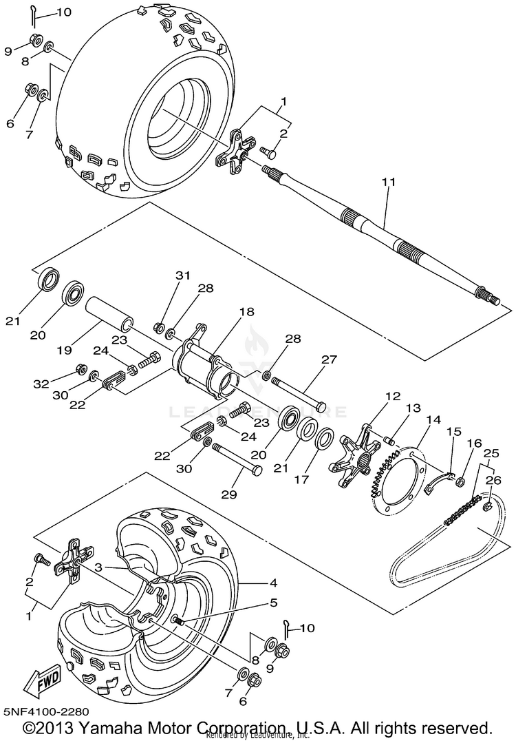 Rear Wheel Schematic