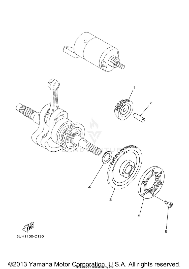Starter Clutch Schematic