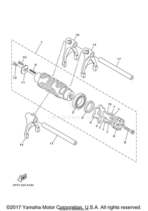 Shift Cam Fork Schematic