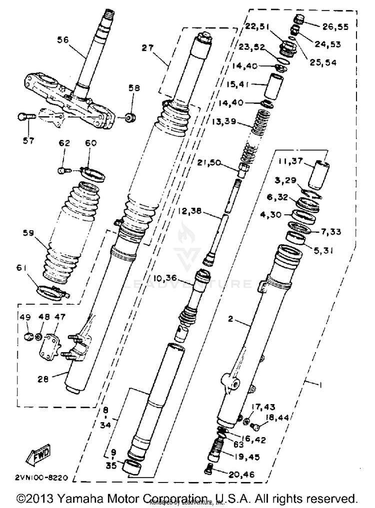 Front Fork Schematic