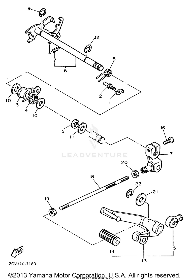 Shift Shaft Schematic