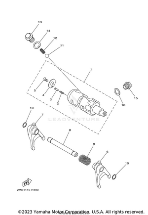 Shift Cam Fork Schematic