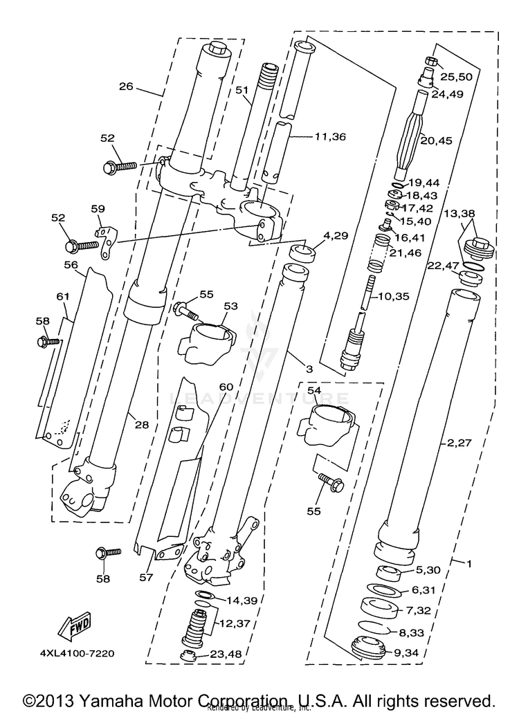 Front Fork Schematic