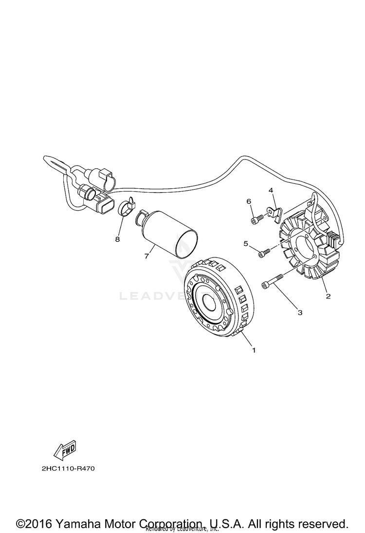 Generator YXZ1000R EPS - YXZ10YMXHO - 2017 Schematic