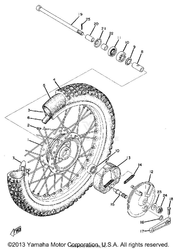 Front Wheel Schematic