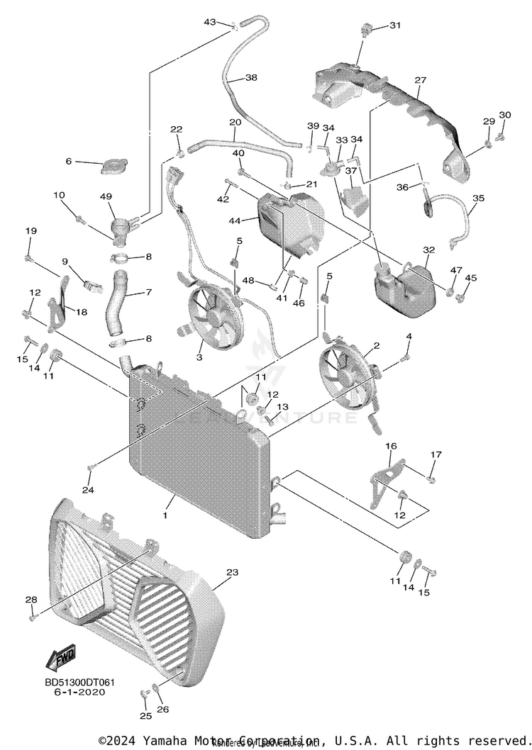Radiator Hose Schematic