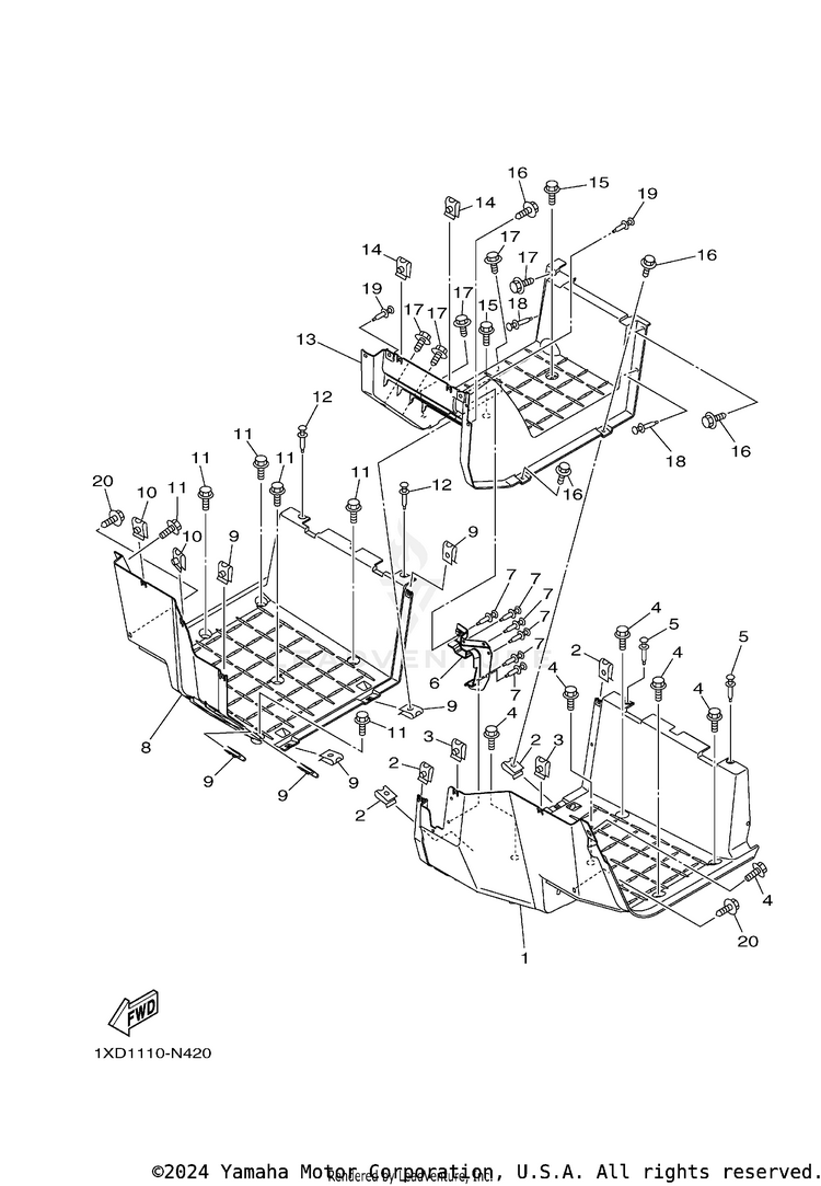 Stand & Footrest Schematic