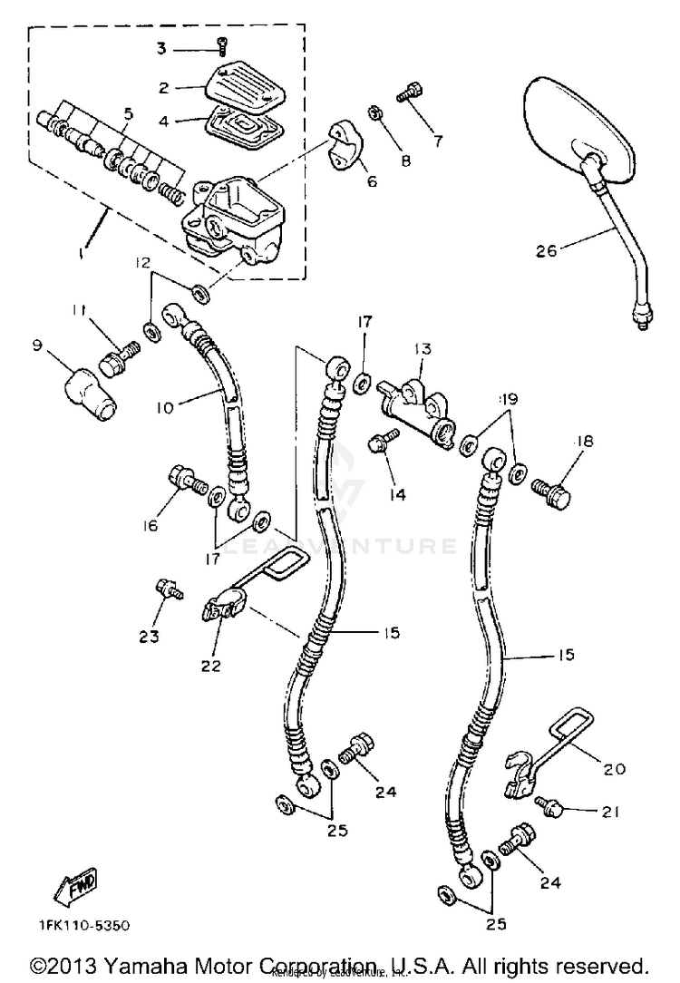 Front Master Cylinder 1 Schematic