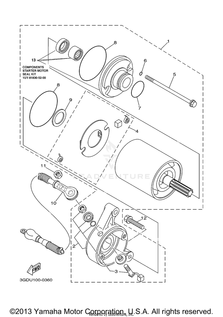 Starting Motor Schematic