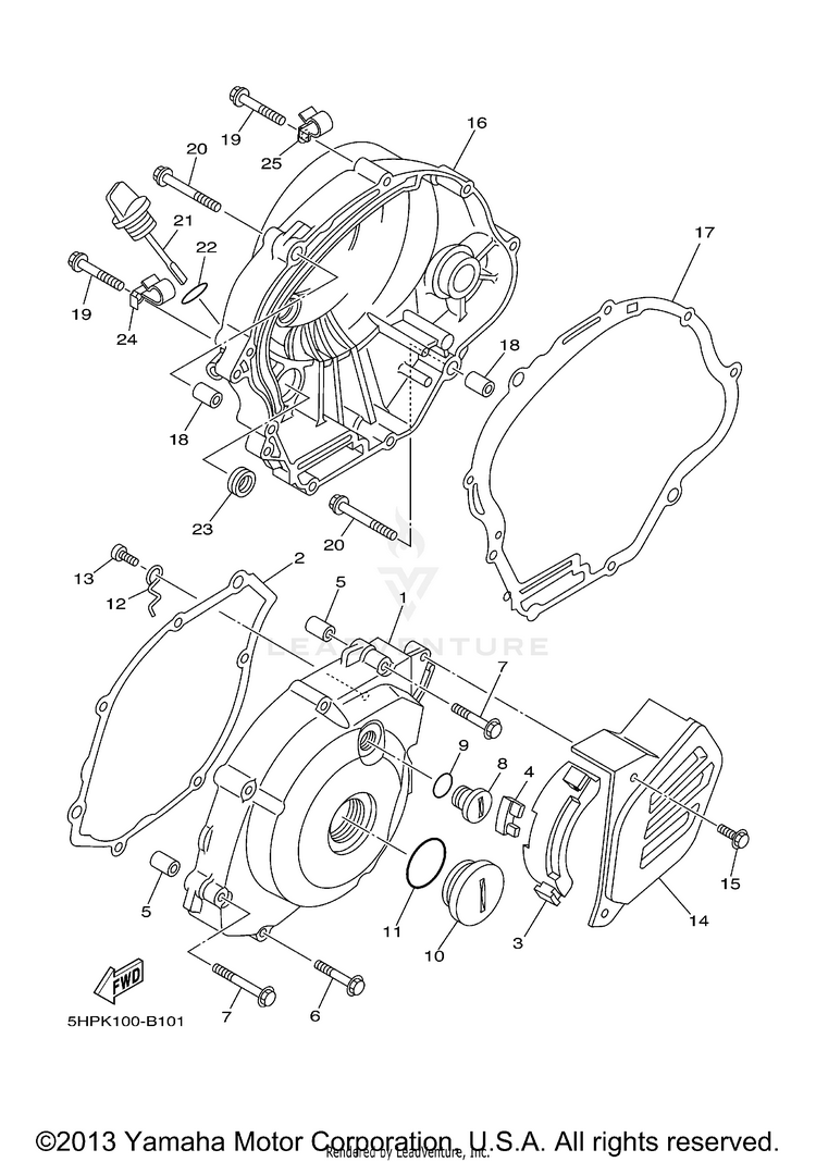 Crankcase Cover 1 Schematic