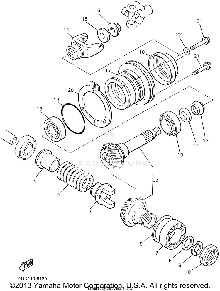 Middle Drive Gear Schematic