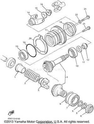 Middle Drive Gear Schematic