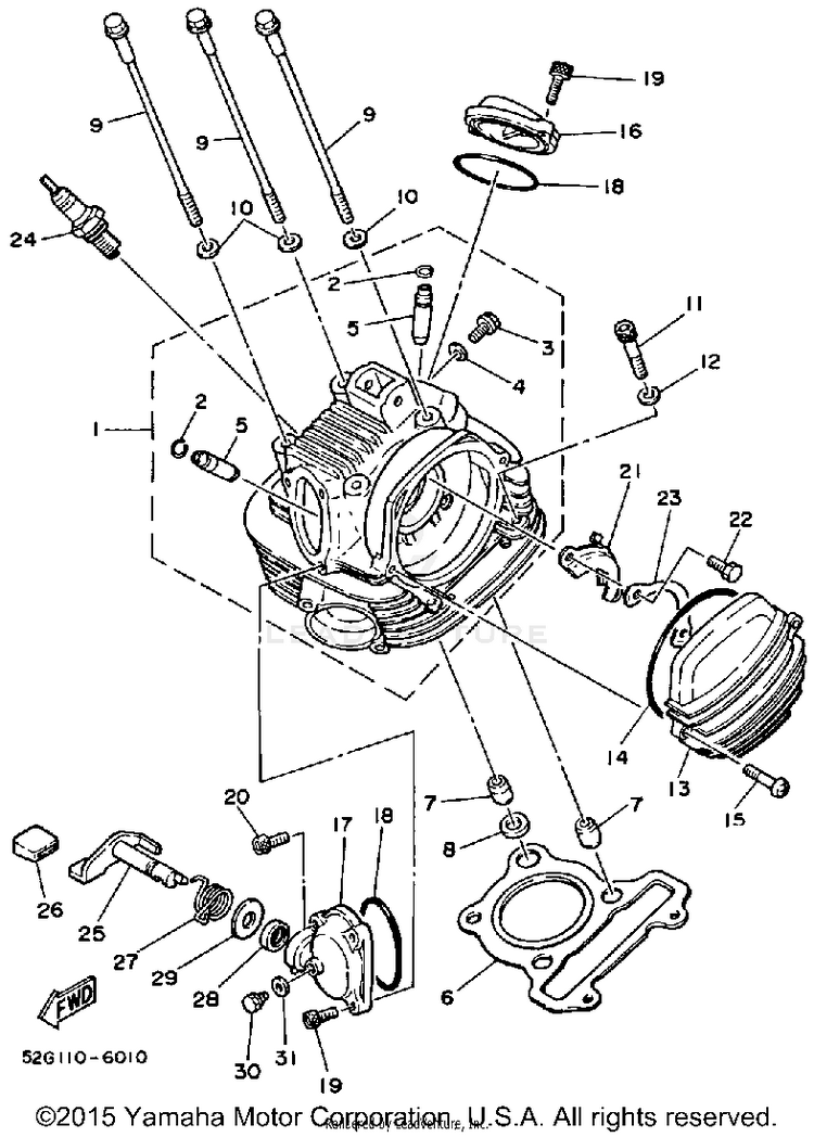 Cylinder Head Schematic