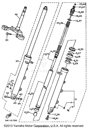 Front Fork Schematic