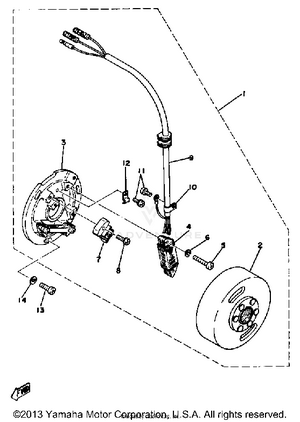 C - D - I - Magneto Yz400d - E Schematic