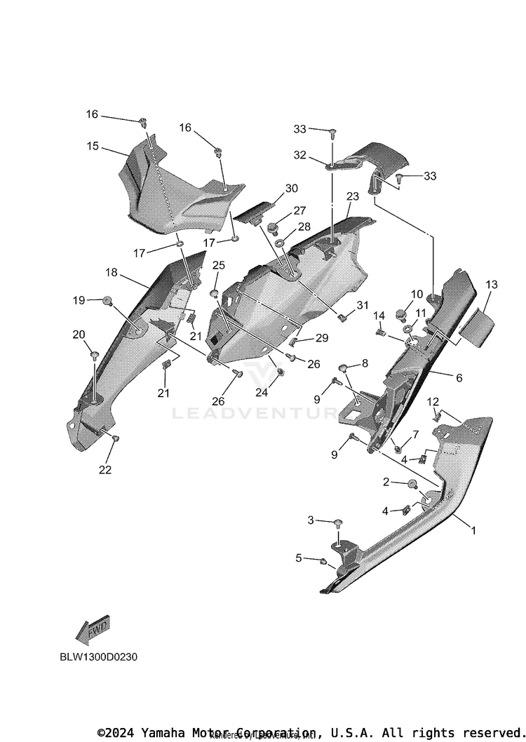 Side Cover MT07 - MT07TCB - 2026 Schematic