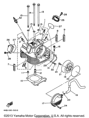 Cylinder Head Schematic
