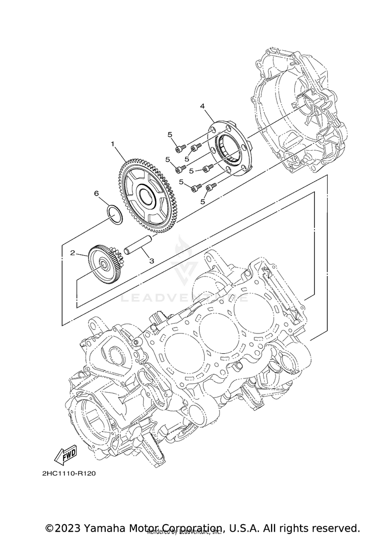 Starter Clutch YXZ1000R EPS SS SE - YXZ10YESJL - 2018 Schematic
