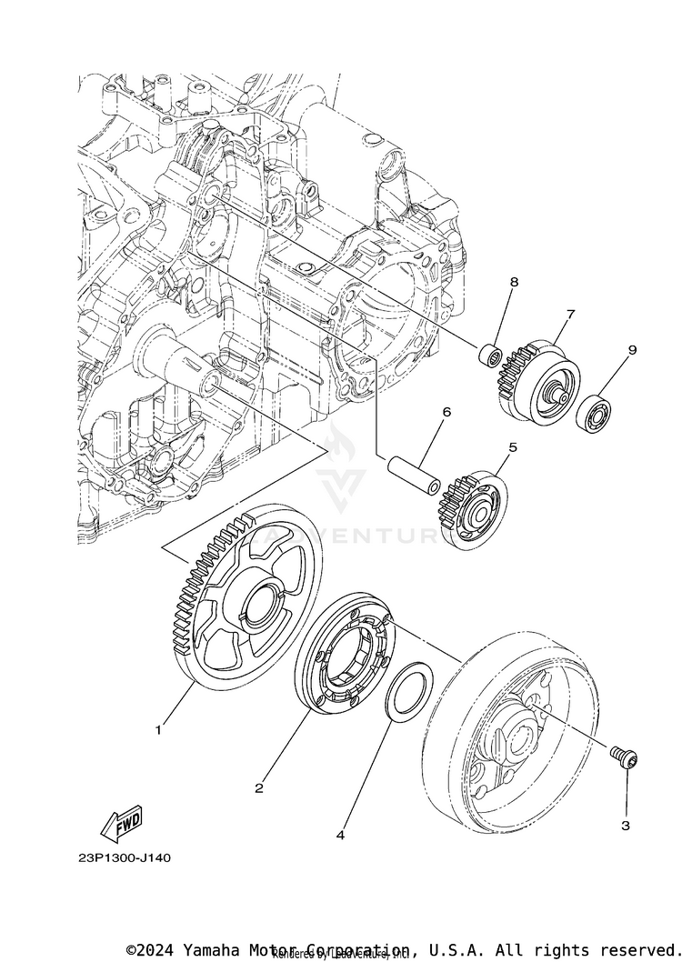 Starter Clutch Schematic