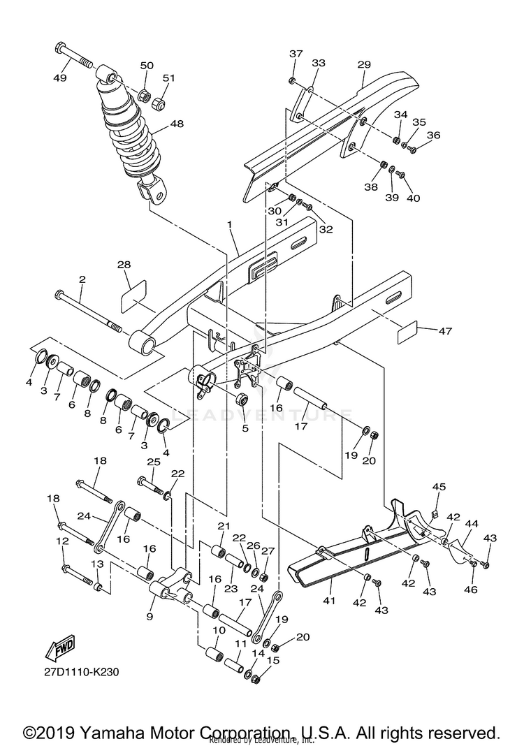 Rear Arm Suspension Schematic
