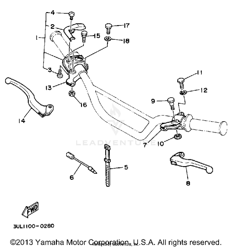 Handle Switch - Lever Schematic