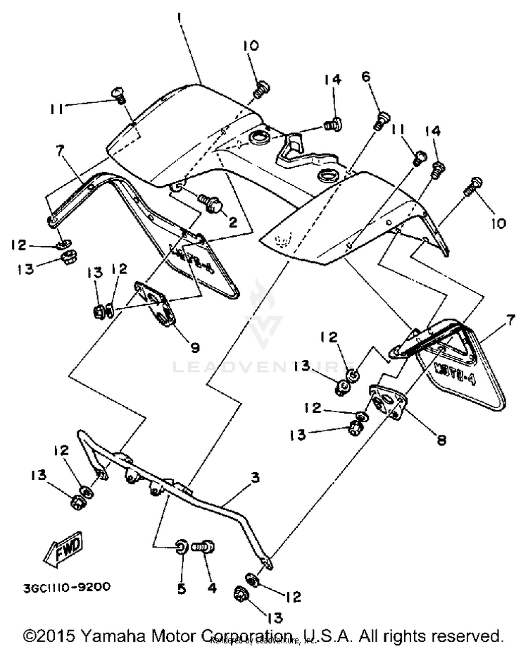 Front Fender Schematic
