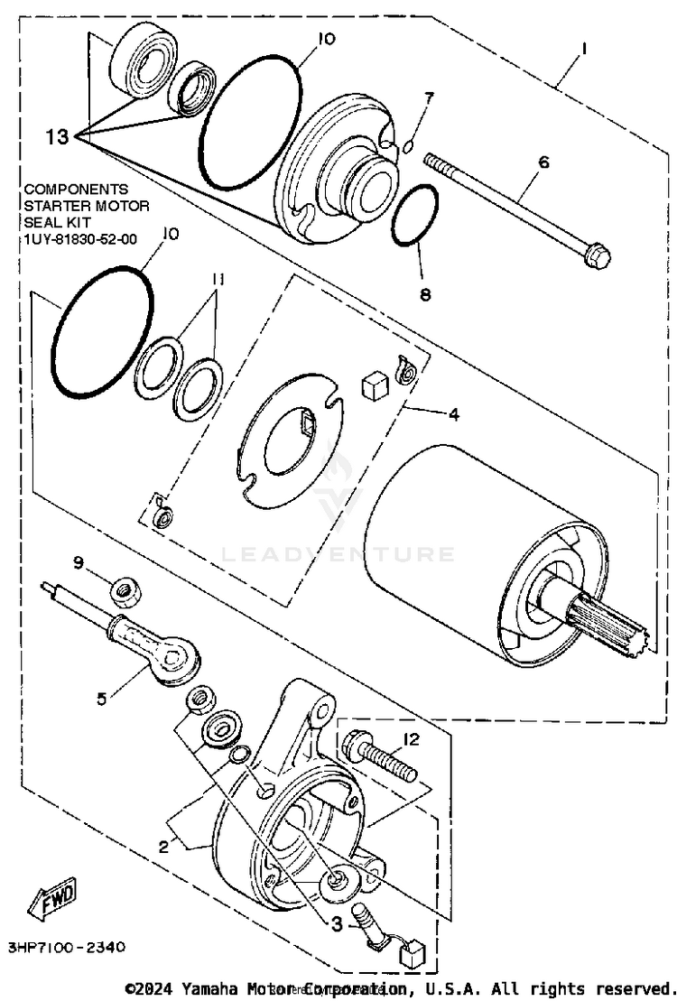 Starting Motor Schematic