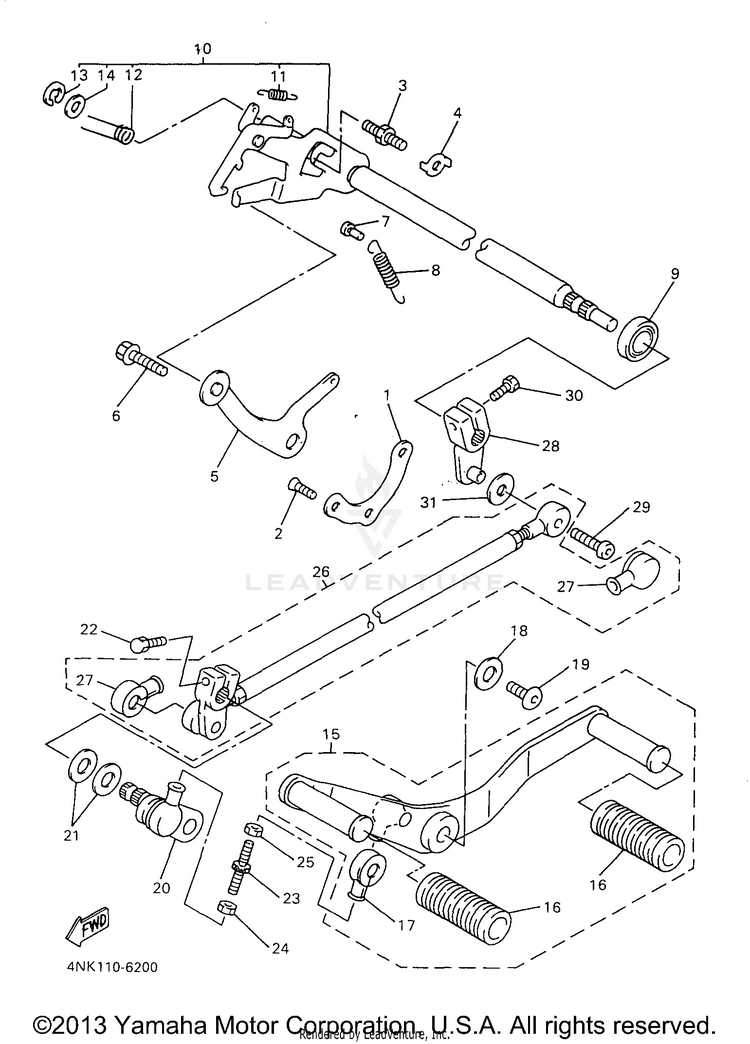 Shift Shaft Schematic