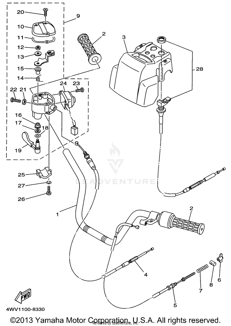 Steering Handle Cable Schematic
