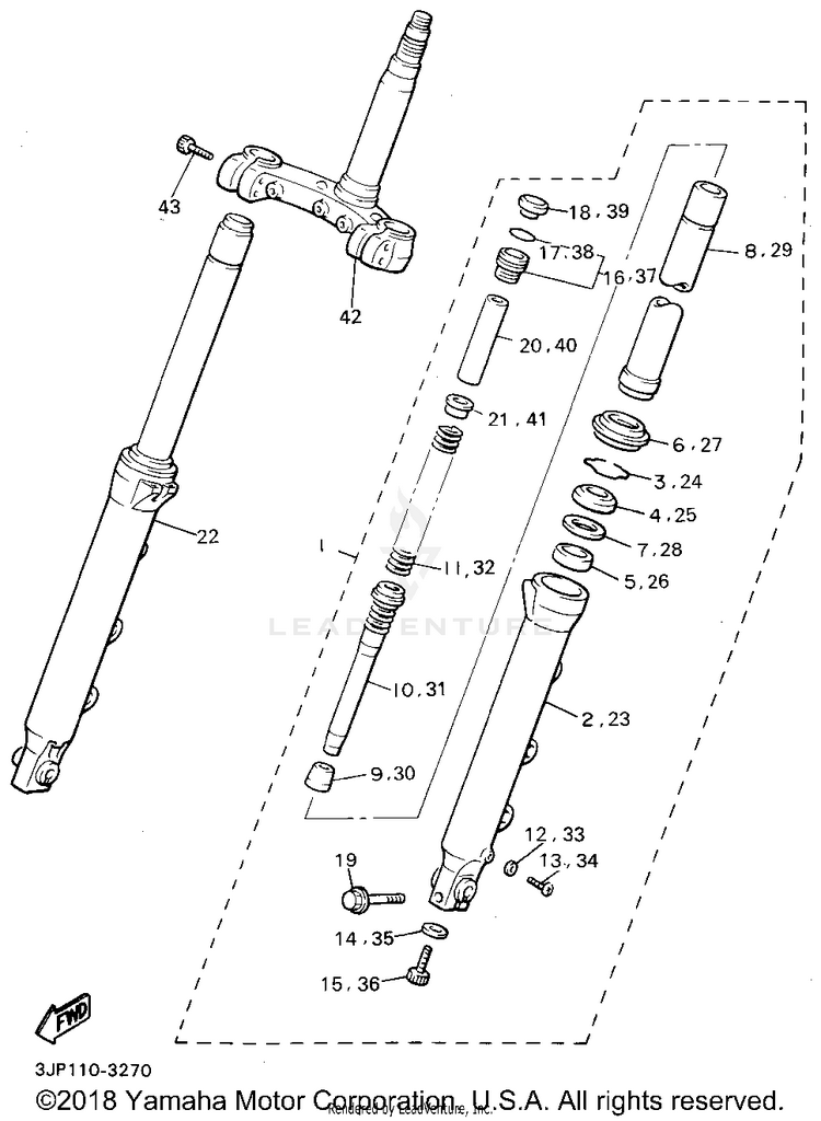 Front Fork Schematic