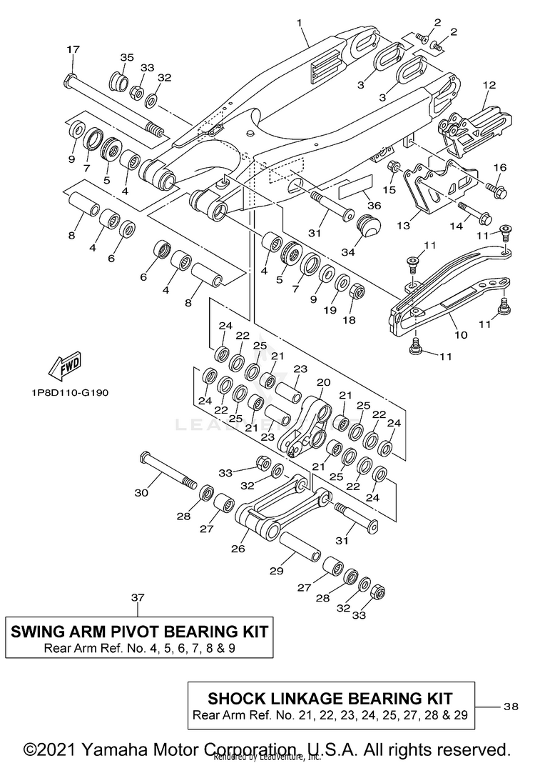Rear Arm Schematic